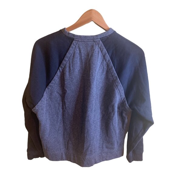 Under Armour Womens Sweatshirt Small Blue Cropped Athletic Sports Outdoor - Picture 3 of 11